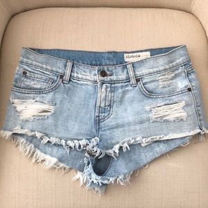 Pistola Ripped Denim Shorts